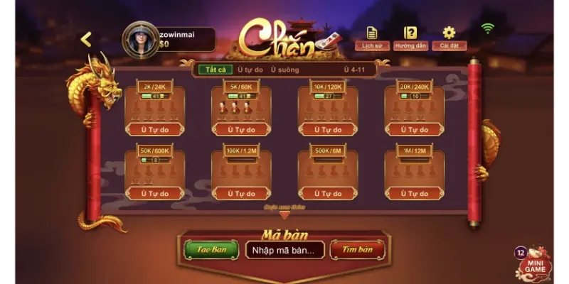 Thuật ngữ chơi game chắn tại Zowin tân thủ cần biết